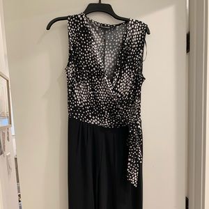 Black and white jumpsuit